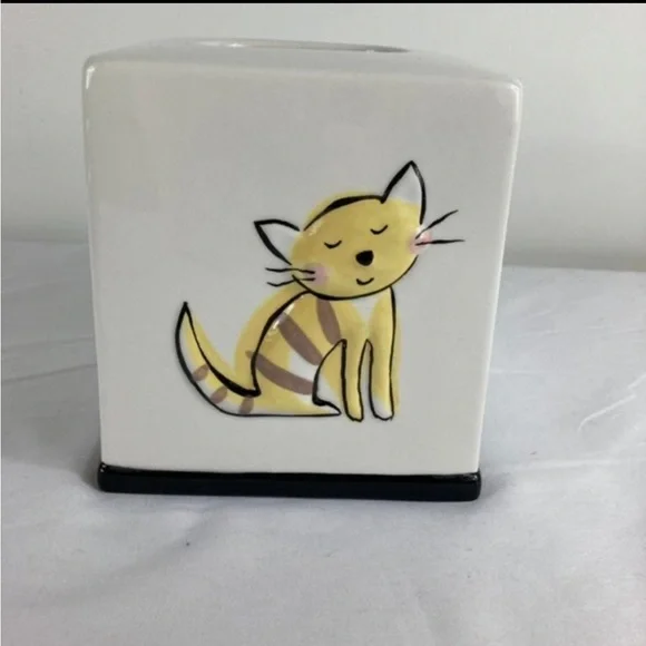 JENNY FAW CATS & DOGS TISSUE HOLDER - Picture 2 of 6